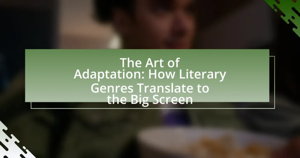 The Art of Adaptation: How Literary Genres Translate to the Big Screen