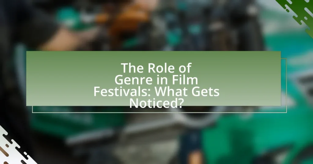 The Role of Genre in Film Festivals: What Gets Noticed?