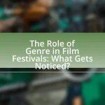 The Role of Genre in Film Festivals: What Gets Noticed?
