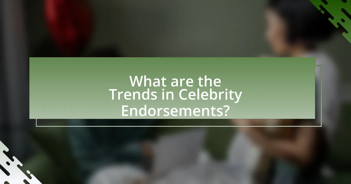 What are the Trends in Celebrity Endorsements?