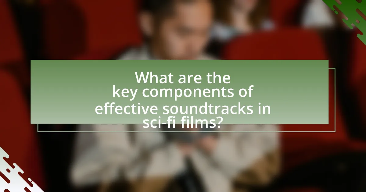 What are the key components of effective soundtracks in sci-fi films?